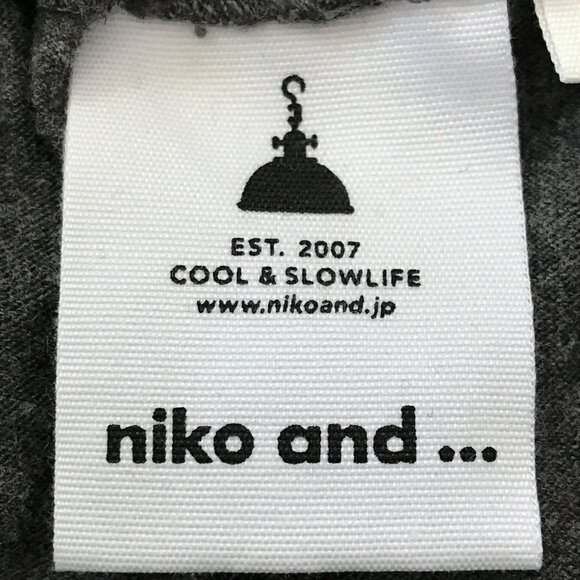 Niko and ... Wide Leg Pants Women 3 Gray Tie Waist Pocket High Rise Stretch - Picture 3 of 13